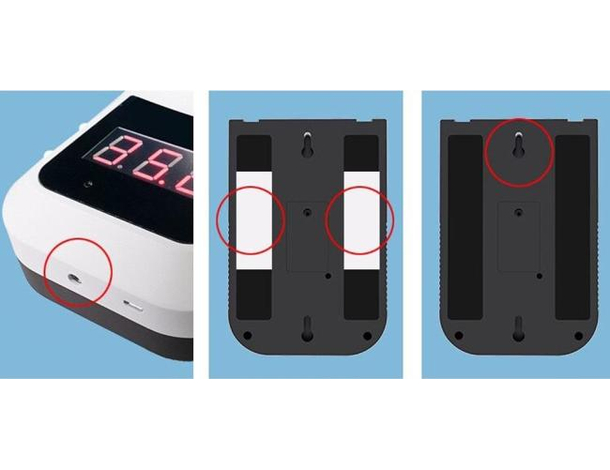 Termometro Infrarossi Automatico IR da Muro Temperatura Febbre Senza Contatto...