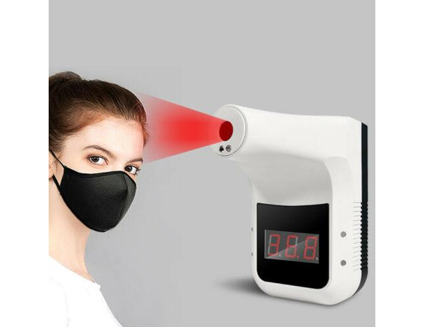 Termometro Infrarossi Automatico IR da Muro Temperatura Febbre Senza Contatto...