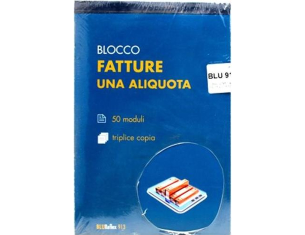 10x Blocco Fatture 1 Aliquota Triplice Copia 50 Fogli Ufficio Documenti Lavoro