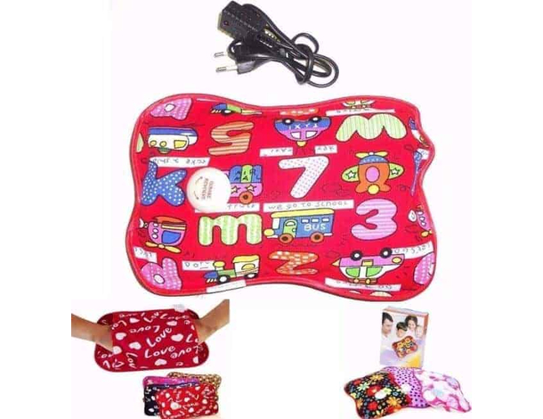 2x Borsa Acqua Calda Elettrica Scalda Mani e Piedi Letto Velluto Lunga Durata...