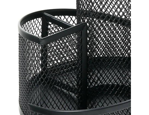 Portapenne da Scrivania Portaoggetti in Metallo Traforato con 5 Scomparti...