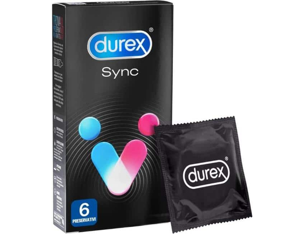 18x Preservativi Ritardanti Lubrificati Sync 3 Scatole da 6 Profilattici...