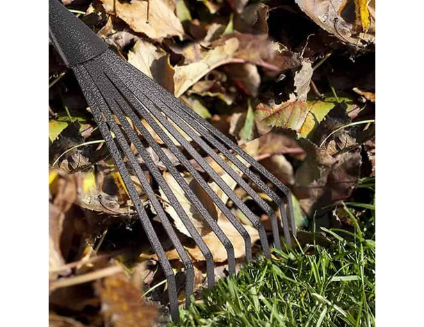 Rastrello da Giardino per Aiuole 9 Denti Manico in Plastica Scopetta Prato...