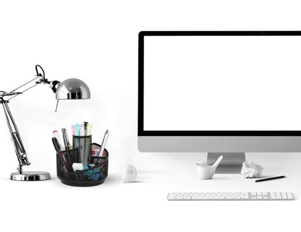 Portapenne da Scrivania Portaoggetti in Metallo Traforato con 5 Scomparti...