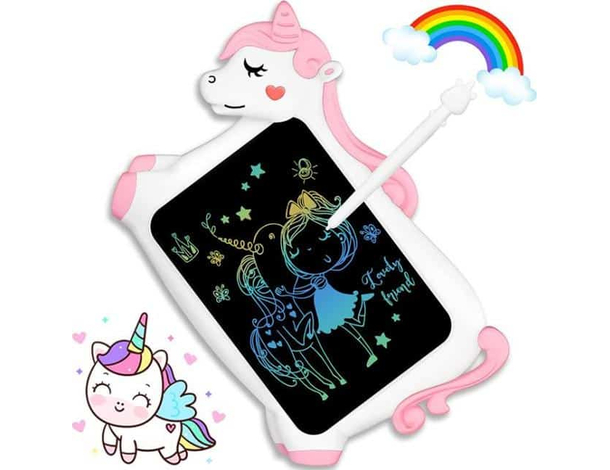 Tavoletta Grafica Lavagna Digitale Tablet LCD Scrittura Disegno Bambini Unicorno