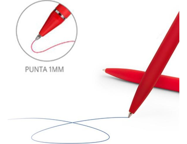 12x Penne a Sfera Softy con Punta da 1 mm Penna Vari Colori Scuola Ufficio...