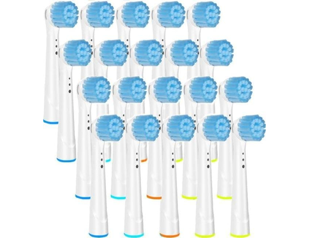 20x Testine di Ricambio per Spazzolino Elettrico Compatibile Braun ORAL B YE-17S