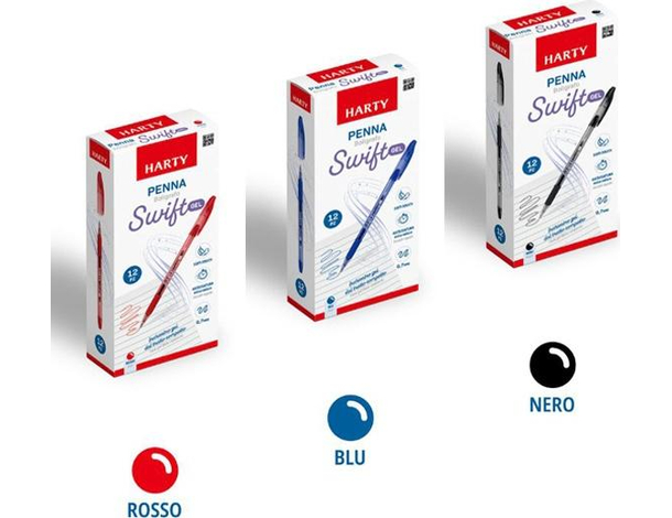 12x Penne a Sfera Inchiostro Gel Punta da 0,7 mm Vari Colori Scuola Ufficio...