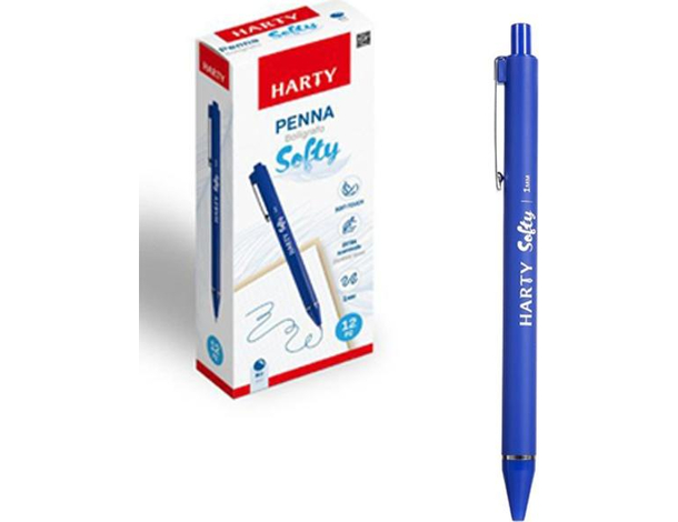 12x Penne a Sfera Softy con Punta da 1 mm Penna Vari Colori Scuola Ufficio...