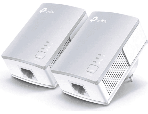 2x AV600 Mini Porta Ethernet 600 Mbps Powerline TL-PA411 Kit Adattatori Router