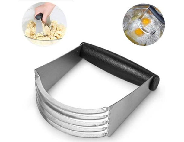 Impastatore Manuale in Acciaio Affettatore da Pasticceri Mescola Impasta Dolci