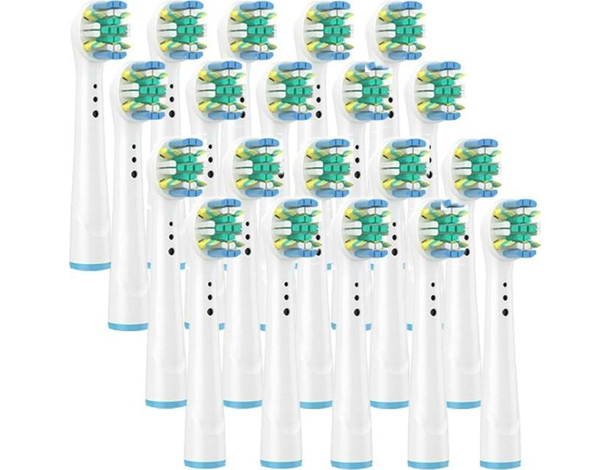 20x Testine di Ricambio per Spazzolino Elettrico Compatibile Braun ORAL B YE-25A