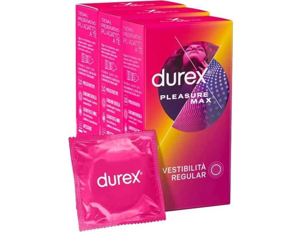 24x Preservativi Pleasure Max 4 Scatole da 6 Profilattici Stimolanti Con Rilievi