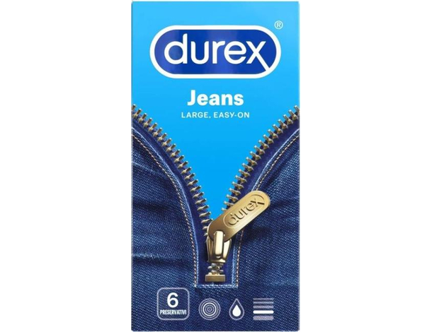 24x Preservativi Jeans Anatomici Classici 4 Scatole da 6 Profilattici Easy-on...