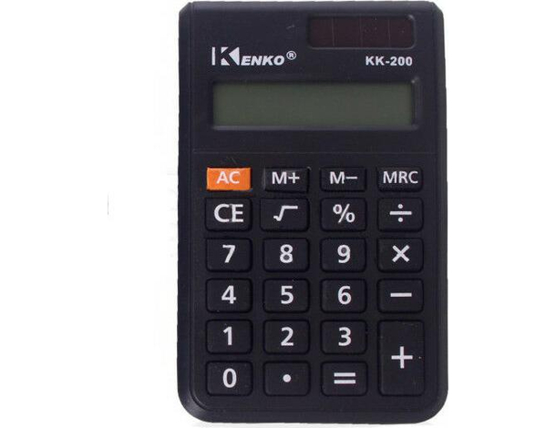 Calcolatrice Tascabile Classica Scuola Ufficio Matematica Calculator KK-200