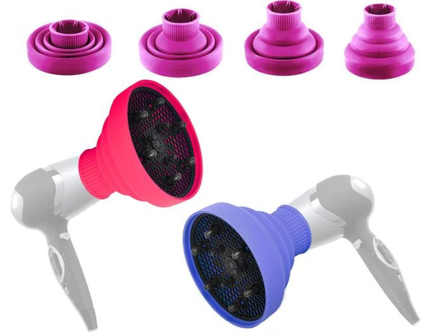 Diffusore per Phon Pieghevole in Silicone da Viaggio Portatile Universale