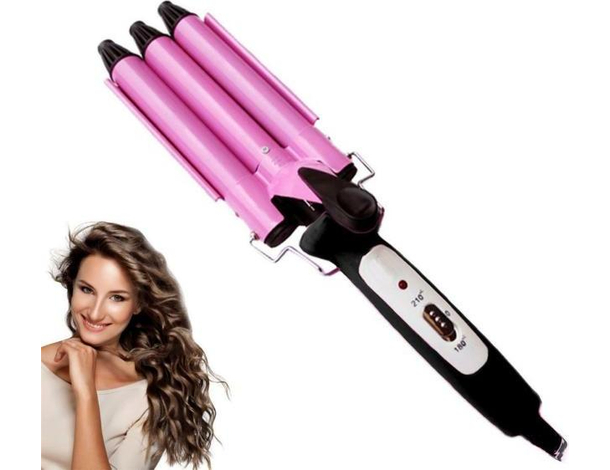 Piastra Arriccia Capelli Tre Rami Ondulatore Professionale Capelli Mossi 50w