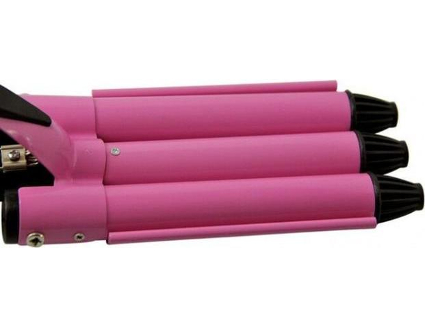 Piastra Arriccia Capelli Tre Rami Ondulatore Professionale Capelli Mossi 50w...