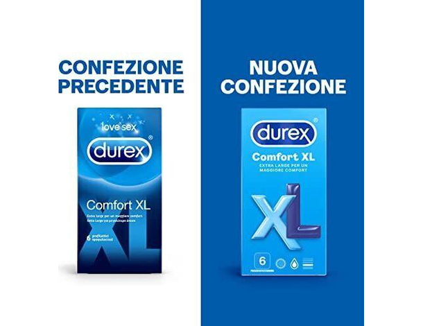 36x Preservativi Durex XL 6 Scatole da 6 Profilattici Extra Large (57mm) 2