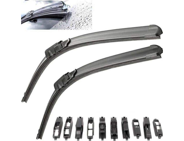 Kit 2 Spazzole Tergicristallo Parabrezza Anteriore JEEP COMMANDER da 09/05 a...