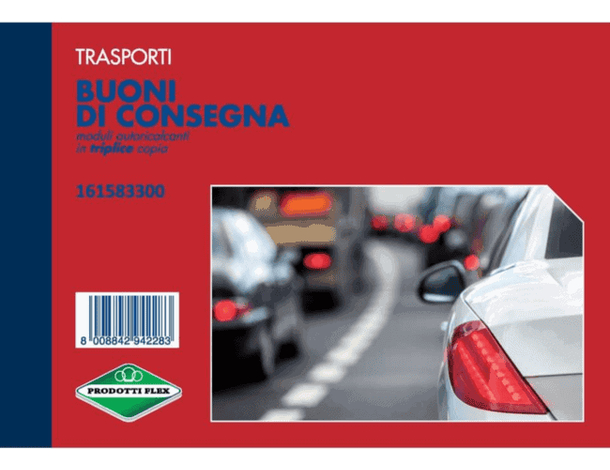 5x Blocco Buoni di Consegna 33 Moduli Triplice Copia Autoricalcanti Datati 3
