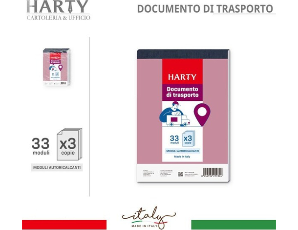 5x Blocchi DDT Documento di Trasporto Moduli 33x3 Doppia Copia Autoricalcanti...