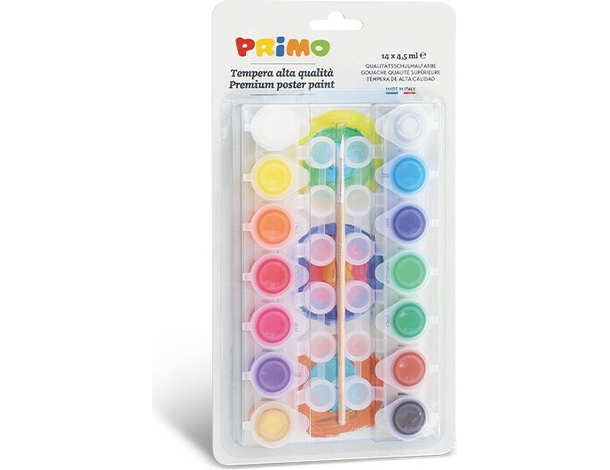 Set per Pittura Disegno con Tempere Colorate da 14 Colori Bambini Scuola...