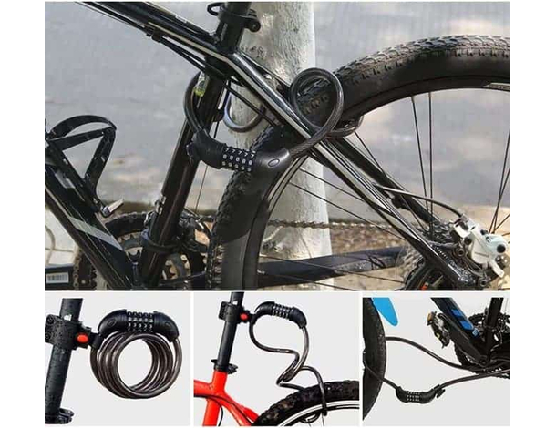 Lucchetto con Catena Combinazione 5 Cifre Antifurto per Scooter Bicicletta...