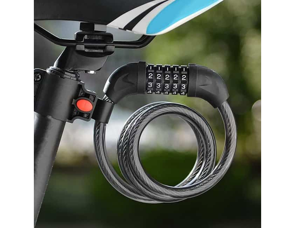 Lucchetto con Catena Combinazione 5 Cifre Antifurto per Scooter Bicicletta...
