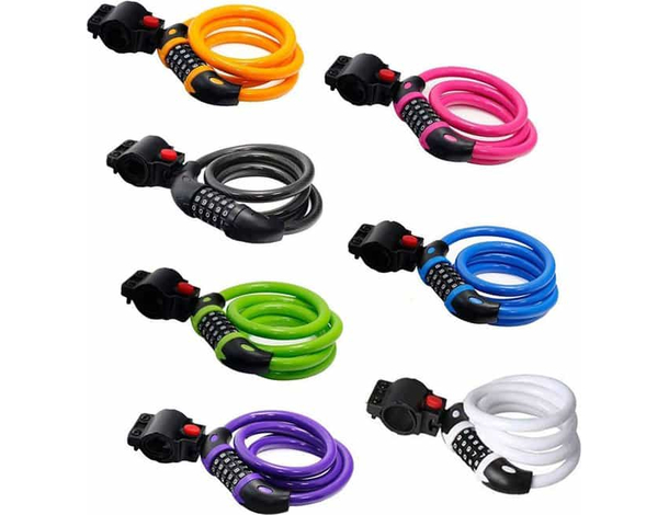 Lucchetto con Catena Combinazione 5 Cifre Antifurto per Scooter Bicicletta...