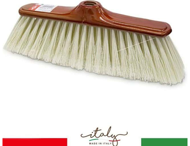 Scopa Nordica Bionda con Setole da 34 cm per Tutti i Pavimenti Interni di Casa