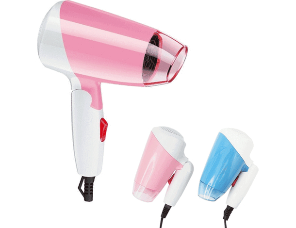 Asciugacapelli Pieghevole Phon 1200w Portatile Viaggio Palestra Capelli Pratico