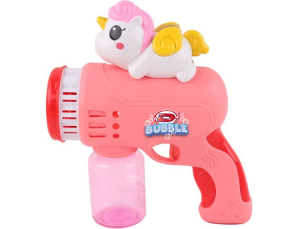 Pistola Spara Bolle di Sapone Giocattolo a Batteria Gadget per Feste Bambini 3+