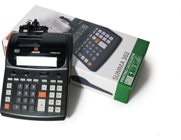 Calcolatrice Scrivente Stampante Professionale Summa 302 Ufficio Scuola Rotolo