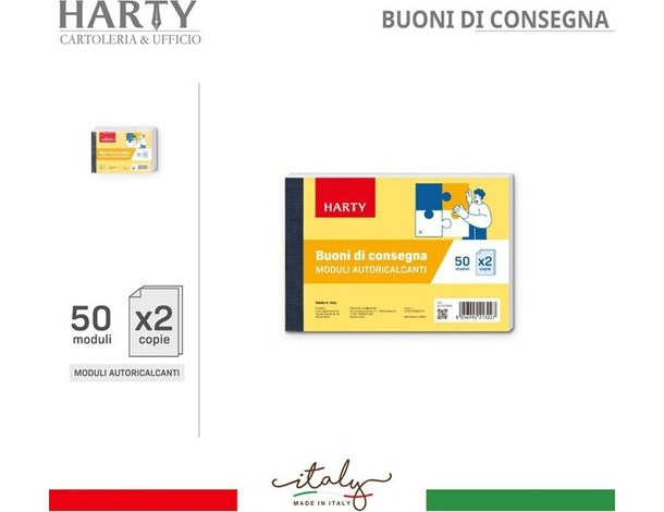 5x Blocco Buoni di Consegna 50 Moduli Duplice Copia Autoricalcanti Data...
