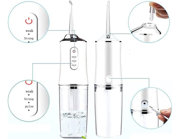 Idropulsore Dentale USB Professionale Irrigatore Orale Elettrico Denti...