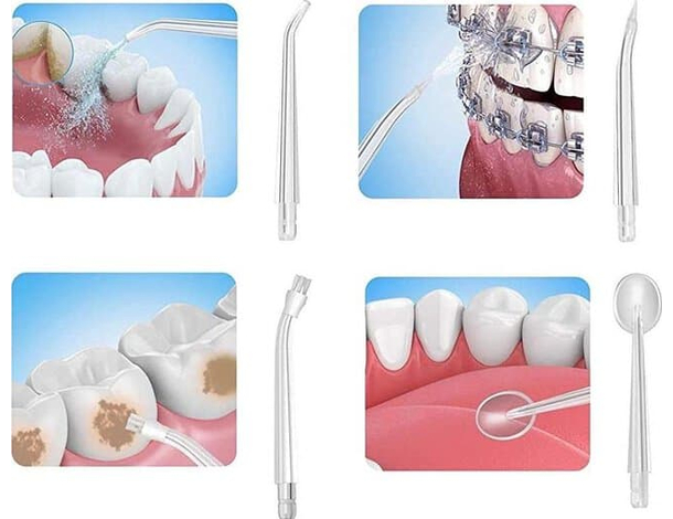 Idropulsore Dentale USB Professionale Irrigatore Orale Elettrico Denti...