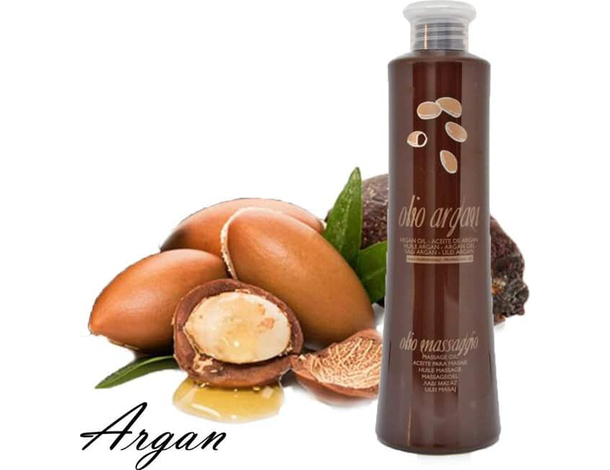 Olio per Massaggi Corpo Argan Professionale 500 ml Idratante Nutriente