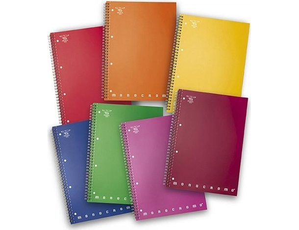 5x Quaderni a Spirale Fogli a Quadretti da 5mm-5m Formato A4 Vari Colori
