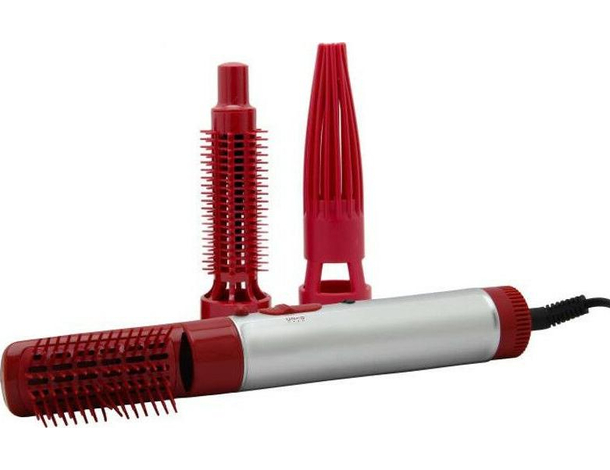 Spazzola Elettrica 3 Testine Acconciatura Capelli Ricci Lisci Piega Styling