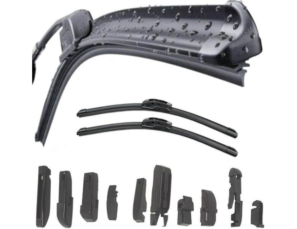 Kit 2 Spazzole Tergicristallo Parabrezza Anteriore KIA CARENS da 09/06 a 12/12
