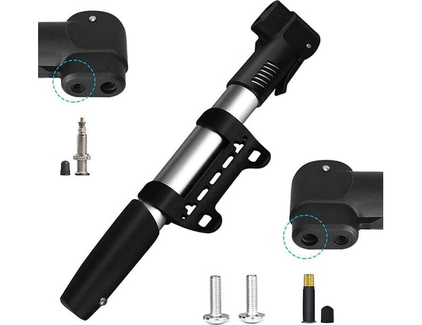 Mini Pompa Bici Bicicletta Portatile Manuale da Telaio per Gonfiare Ruota Gomma