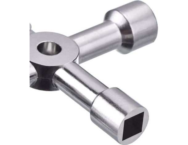 2x Chiave Universale a Croce per Cassette Contatore Gas Sportello Enel (Nero)...