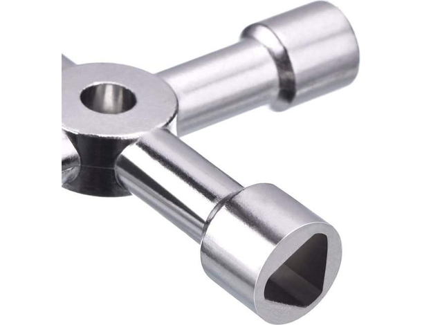 2x Chiave Universale a Croce per Cassette Contatore Gas Sportello Enel (Nero)...