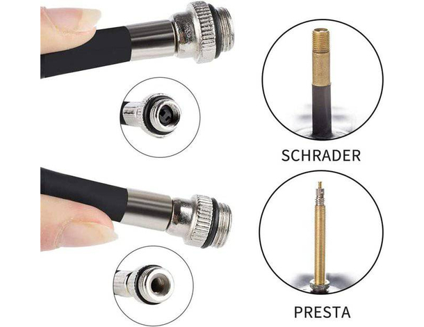 Mini Pompa Bici Bicicletta Portatile Manuale Telaio Gonfiare Ruota Gomma 6...