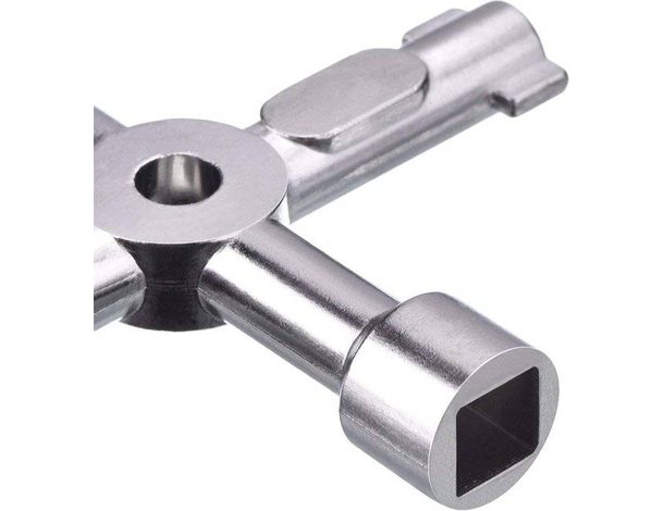 2x Chiave Universale a Croce per Cassette Contatore Gas Sportello Enel (Nero)...