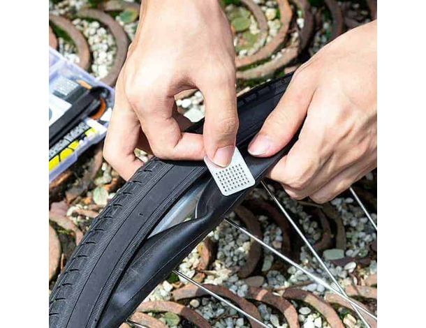 3x Kit Completo Riparazione Gomma Bici Bicicletta Bike Pneumatico Foro...