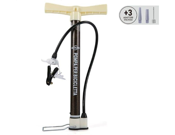 Pompa aria colonna verticale gonfia gomme ruote adattatore bici mountain bike