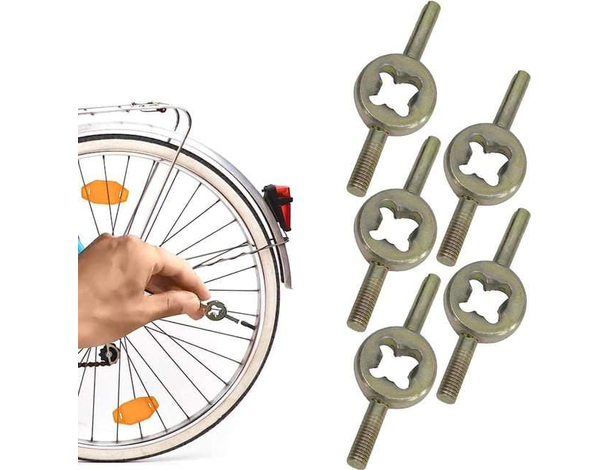 6x Kit Chiave Rimuovi Svita Smonta Valvole Camere d'Aria Universale + Valvole