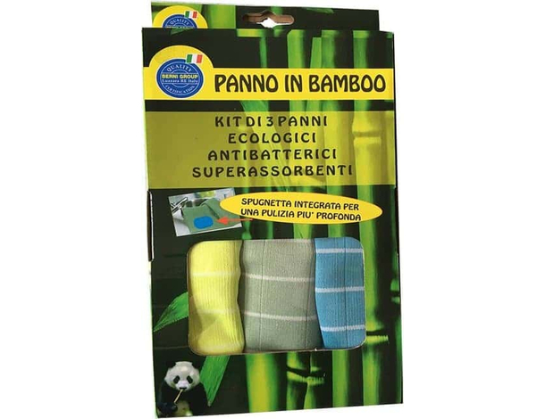 3x Panni in microfibra di bamboo ecologici antibatterici assorbenti Casa Cucina